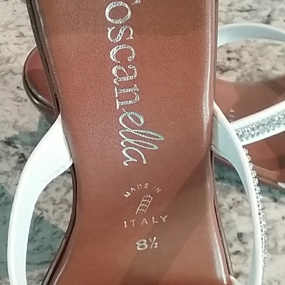 Toscanella Sandals white with jewels size 8.5 - Picture 6 of 6